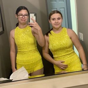 Yellow dance costume